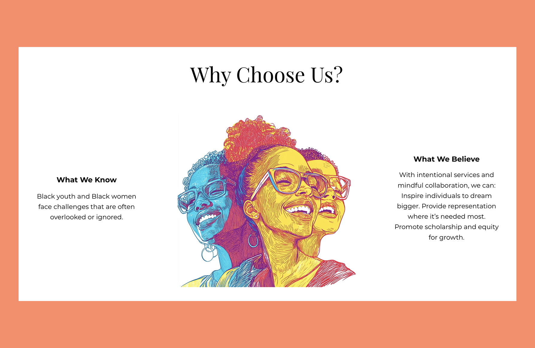 AI-assisted illustrations were used while paying special attention to the client's audience and what they might expect.